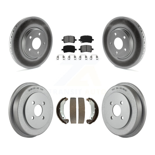 [Avant + Arrière] Kit de disque (revêtu) et plaquette (semi-métallique) de frein pour 2006 Pontiac Pursuit avec Brakes KGS-102231