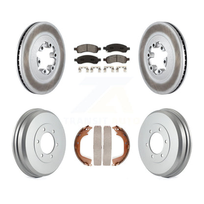 [Avant + Arrière] Kit de disque (revêtu) et plaquette (semi-métallique) de frein pour Chevrolet Colorado GMC Canyon KGS-102232