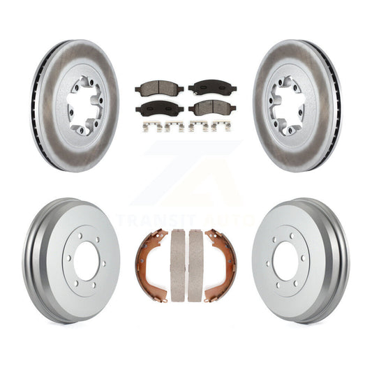[Avant + Arrière] Kit de disque (revêtu) et plaquette (semi-métallique) de frein pour Chevrolet Colorado GMC Canyon KGS-102232