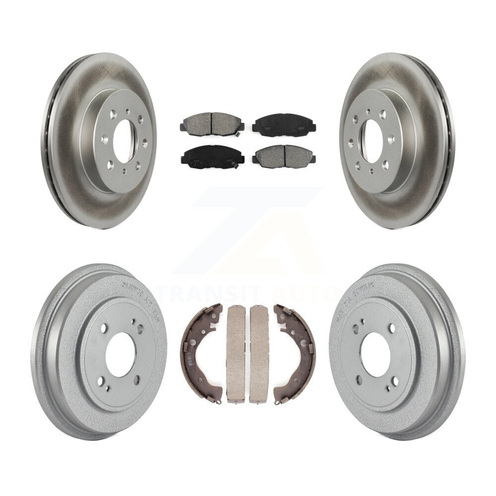 [Avant + Arrière] Kit de disque (revêtu) et plaquette (semi-métallique) de frein pour Honda Insight KGS-102233