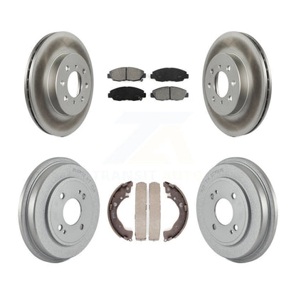 [Avant + Arrière] Kit de disque (revêtu) et plaquette (semi-métallique) de frein pour Honda Insight KGS-102233