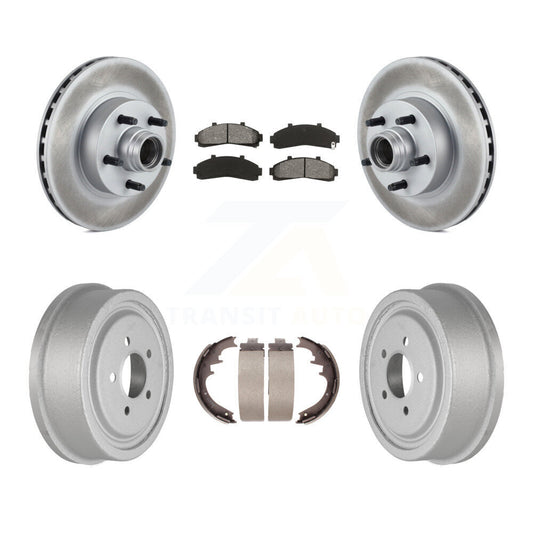 [Avant + Arrière] Kit de disque (revêtu) et plaquette (semi-métallique) de frein pour Ford Ranger avec 10" Diameter KGS-102235