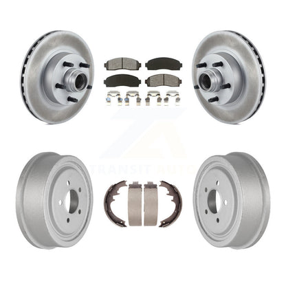 [Avant + Arrière] Kit de disque (revêtu) et plaquette (semi-métallique) de frein pour 2006-2009 Ford Ranger RWD avec 10" Diameter KGS-102236
