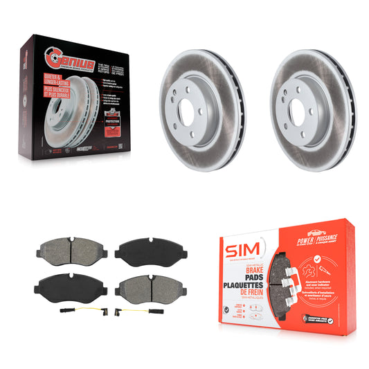 [Avant] Kit de disque (revêtu) et plaquette (semi-métallique) de frein pour 2016-2020 Mercedes-Benz Metris KGS-102249
