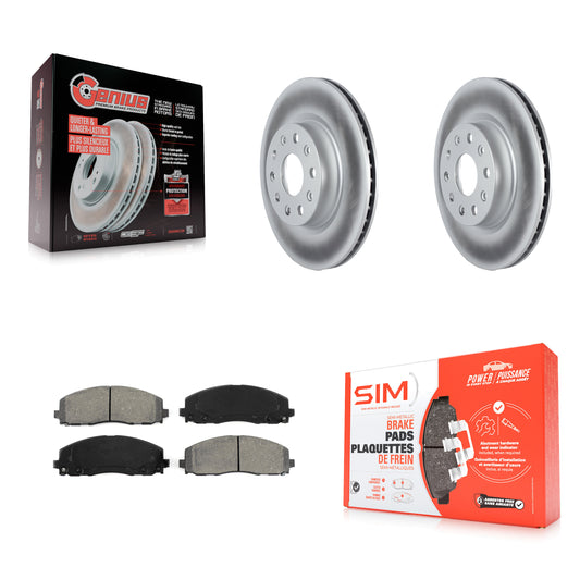 [Avant] Kit de disque (revêtu) et plaquette (semi-métallique) de frein pour 2018-2022 Jeep Wrangler sans Heavy Duty Brakes Code BRY KGS-102258