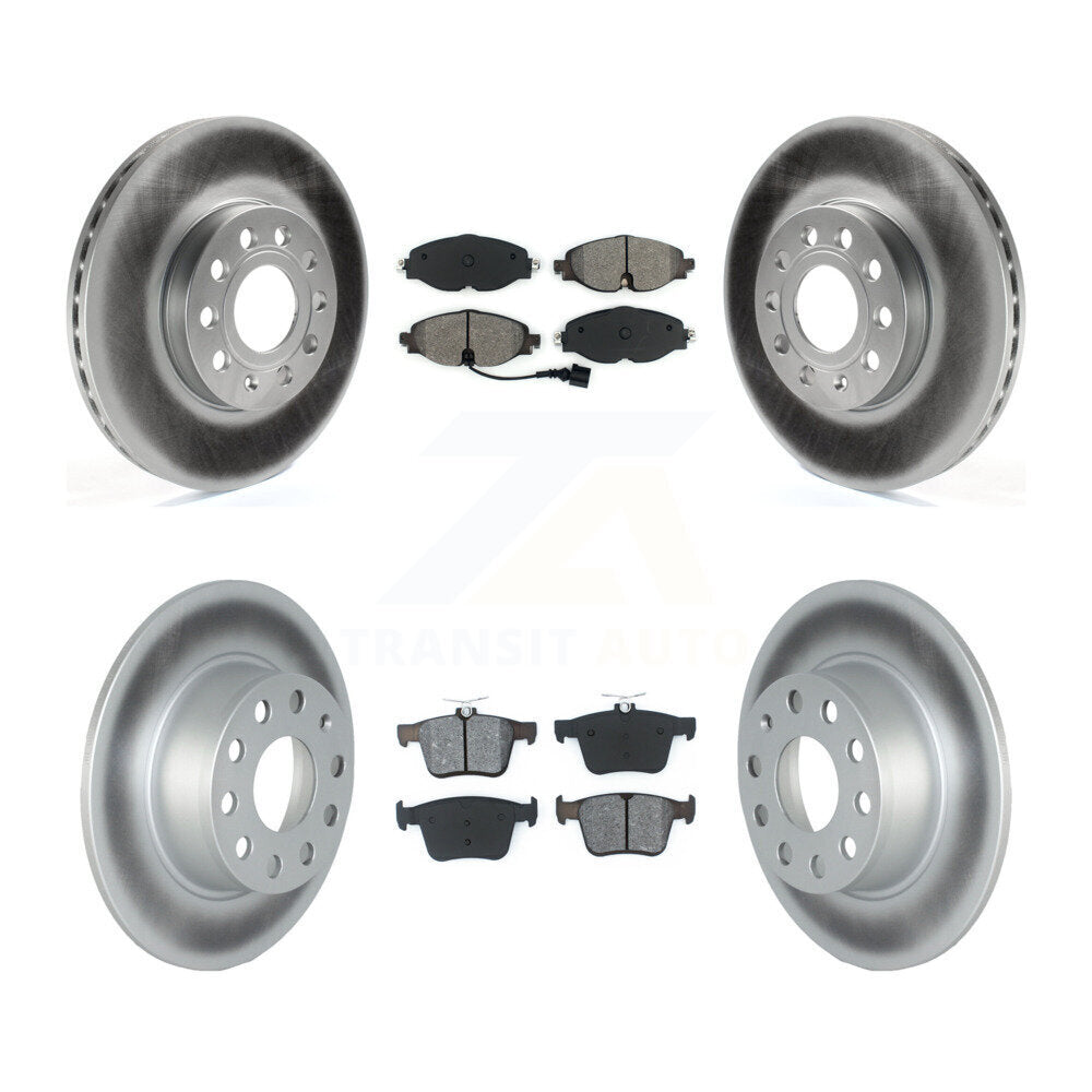 [Avant + Arrière] Kit de disque (revêtu) et plaquette (semi-métallique) de frein pour Volkswagen Jetta Taos KGS-102263