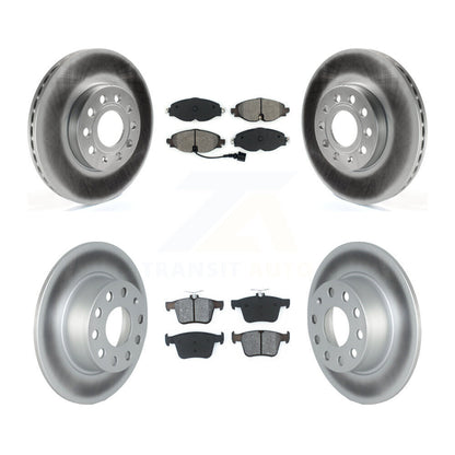 [Avant + Arrière] Kit de disque (revêtu) et plaquette (semi-métallique) de frein pour Volkswagen Jetta Taos KGS-102263