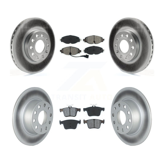 [Avant + Arrière] Kit de disque (revêtu) et plaquette (semi-métallique) de frein pour Volkswagen Jetta Taos KGS-102263