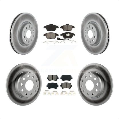[Avant + Arrière] Kit de disque (revêtu) et plaquette (semi-métallique) de frein pour 2011 Volkswagen GTI KGS-102284 par Transit Auto
