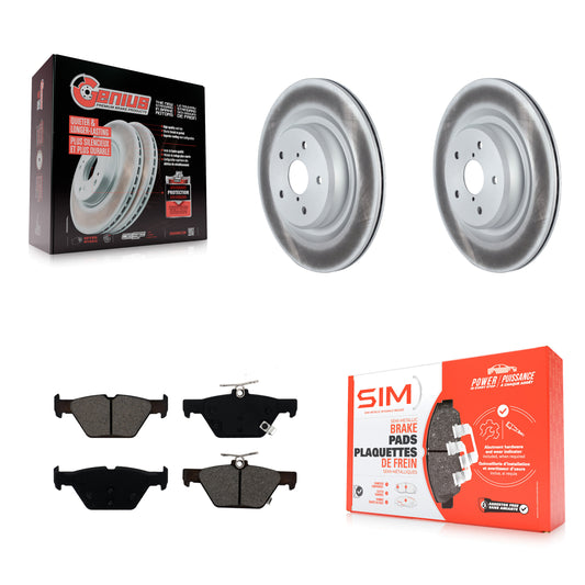 [Arrière] Kit de disque (revêtu) et plaquette (semi-métallique) de frein pour 2019-2022 Subaru Ascent KGS-102303