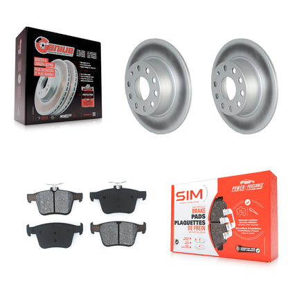 [Arrière] Kit de disque (revêtu) et plaquette (semi-métallique) de frein pour Volkswagen Jetta Taos KGS-102305