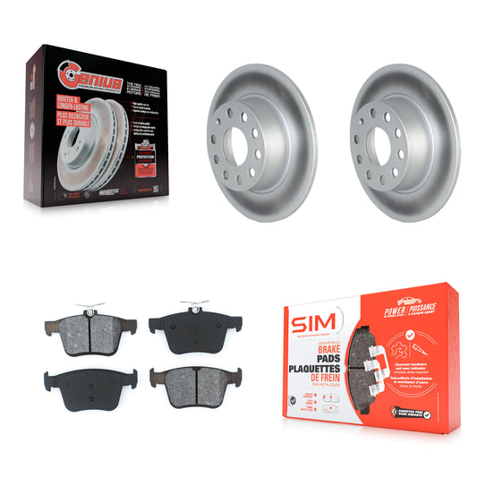 [Arrière] Kit de disque (revêtu) et plaquette (semi-métallique) de frein pour Volkswagen Jetta Taos KGS-102305