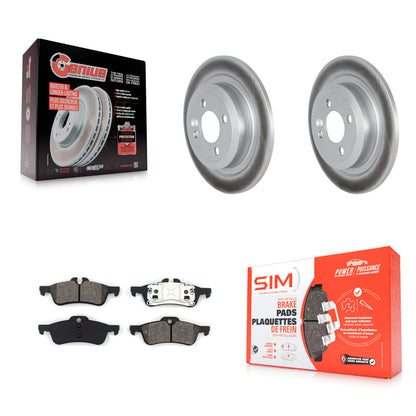 [Arrière] Kit de disque (revêtu) et plaquette (semi-métallique) de frein pour 2007-2008 Mini Cooper Convertible avec 280mm Diameter Rotor KGS-102310