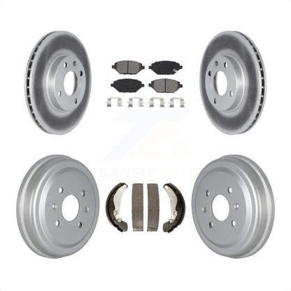 [Avant + Arrière] Kit de disque (revêtu) et plaquette (semi-métallique) de frein pour 2016-2021 Chevrolet Spark KGS-102322 par Transit Auto
