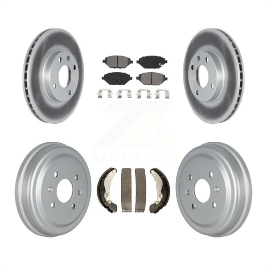 [Avant + Arrière] Kit de disque (revêtu) et plaquette (semi-métallique) de frein pour 2016-2021 Chevrolet Spark KGS-102322 par Transit Auto