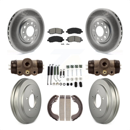 [Avant + Arrière] Kit de disque (revêtu) et plaquette (semi-métallique) de frein pour 2017 Jeep Compass rear brakes avec 305mm Diameter Rotor KGS-102325 par Transit Auto