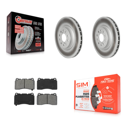 [Avant] Kit de disque (revêtu) et plaquette (semi-métallique) de frein pour 2017-2019 Honda Civic Type R KGS-102327