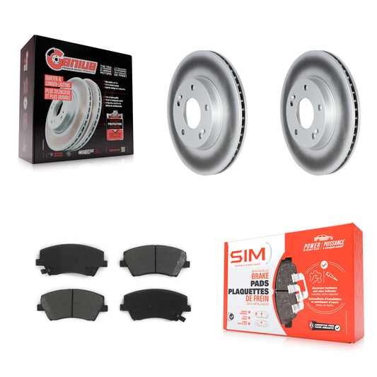 [Avant] Kit de disque (revêtu) et plaquette (semi-métallique) de frein pour Kia Niro Hyundai Ioniq KGS-102328