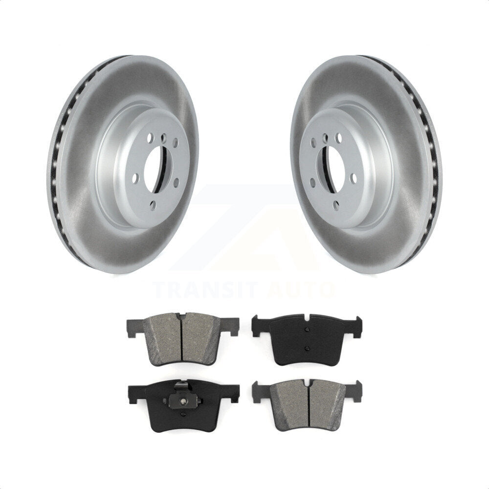 [Avant] Kit de disque (revêtu) et plaquette (semi-métallique) de frein pour 2018-2019 BMW 330i GT xDrive avec 370mm Diameter Rotor KGS-102330 par Transit Auto