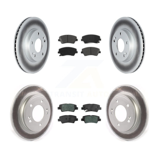 [Avant + Arrière] Kit de disque (revêtu) et plaquette (semi-métallique) de frein pour Kia Niro Hyundai Ioniq KGS-102339