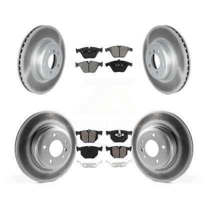 [Avant + Arrière] Kit de disque (revêtu) et plaquette (semi-métallique) de frein pour 2012 BMW 335i Convertible Coupe avec Blue Painted Calipers KGS-102346