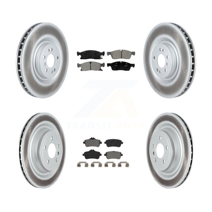 [Avant + Arrière] Kit de disque (revêtu) et plaquette (semi-métallique) de frein pour Mercedes-Benz GLS450 GL450 GL350 ML250 KGS-102348