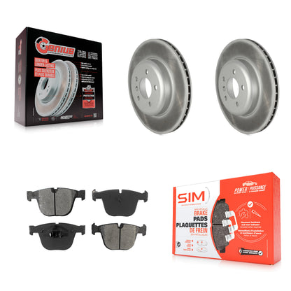 [Arrière] Kit de disque (revêtu) et plaquette (semi-métallique) de frein pour BMW 740Li 740i 535i GT xDrive ActiveHybrid 7 KGS-102360