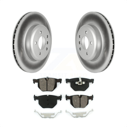 [Arrière] Kit de disque (revêtu) et plaquette (semi-métallique) de frein pour 2013 BMW 335i Convertible Coupe avec Blue Painted Calipers KGS-102362 par Transit Auto