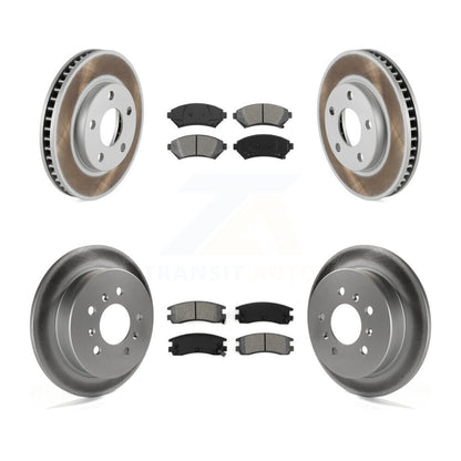 [Avant + Arrière] Kit de disque (revêtu) et plaquette (semi-métallique) de frein pour Buick Century Pontiac Grand Prix Chevrolet Venture Regal Oldsmobile Intrigue Montana Trans Sport KGS-102373