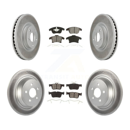 [Avant + Arrière] Kit de disque (revêtu) et plaquette (semi-métallique) de frein pour 2019-2020 Ford Police Responder Hybrid SSV Plug-In KGS-102379