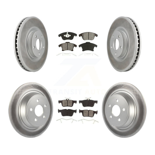 [Avant + Arrière] Kit de disque (revêtu) et plaquette (semi-métallique) de frein pour 2019-2020 Ford Police Responder Hybrid SSV Plug-In KGS-102379