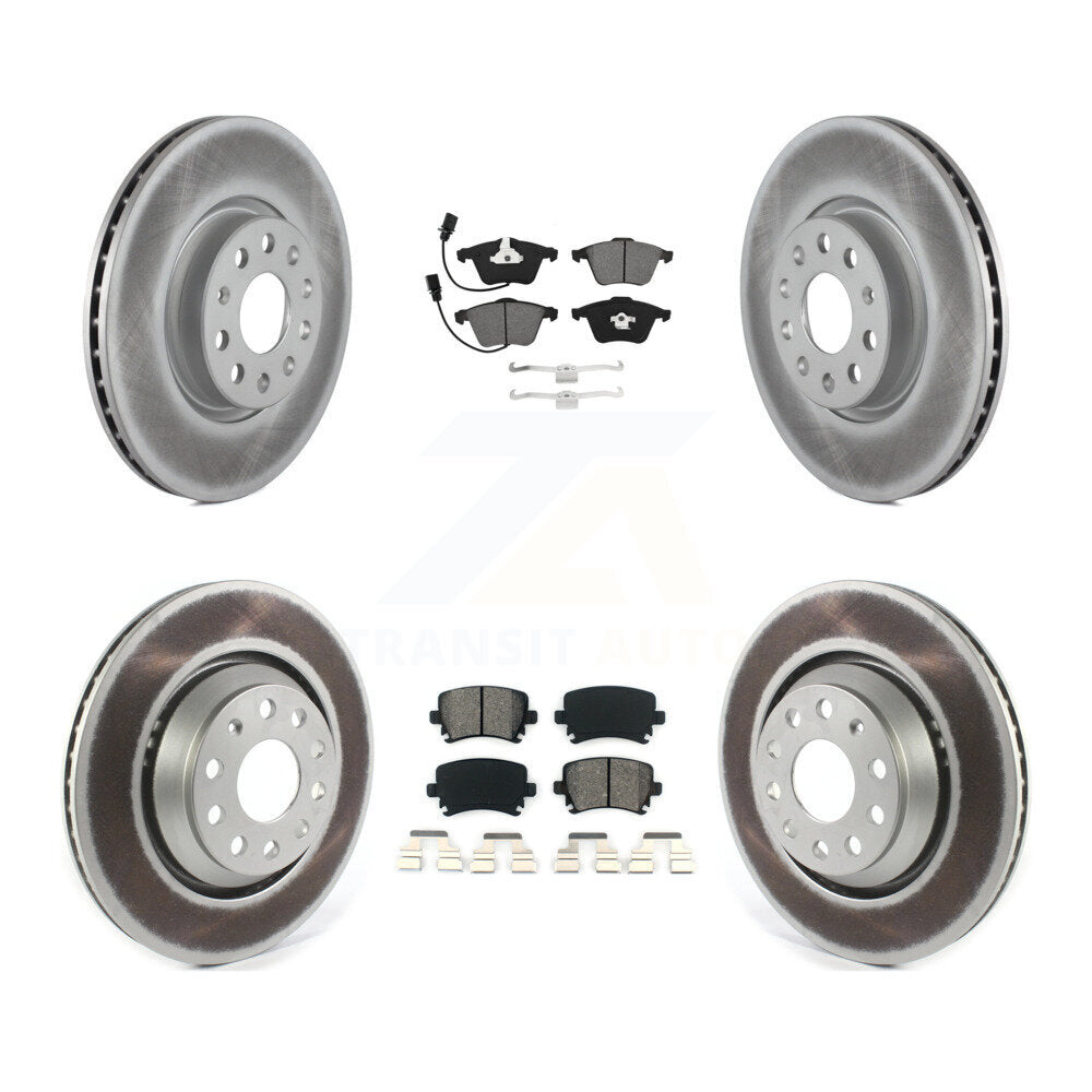 [Avant + Arrière] Kit de disque (revêtu) et plaquette (semi-métallique) de frein pour Volkswagen CC KGS-102383