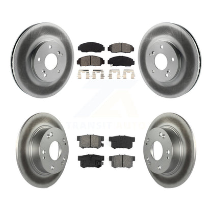 [Avant + Arrière] Kit de disque (revêtu) et plaquette (semi-métallique) de frein pour Honda Accord KGS-102388