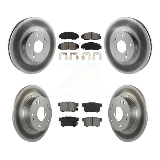 [Avant + Arrière] Kit de disque (revêtu) et plaquette (semi-métallique) de frein pour Honda Accord KGS-102388