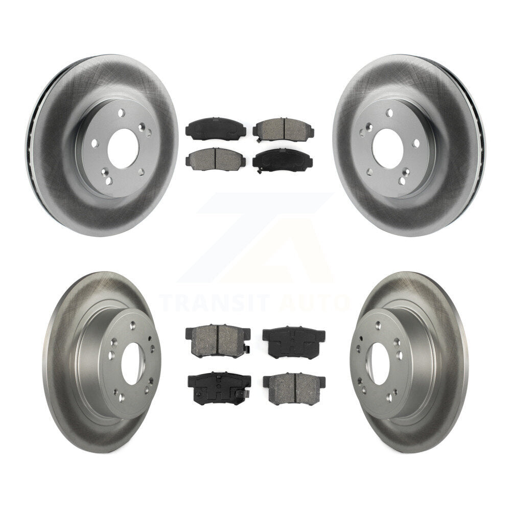 [Avant + Arrière] Kit de disque (revêtu) et plaquette (semi-métallique) de frein pour 2006-2007 Honda Accord Hybrid avec 3.0L KGS-102390