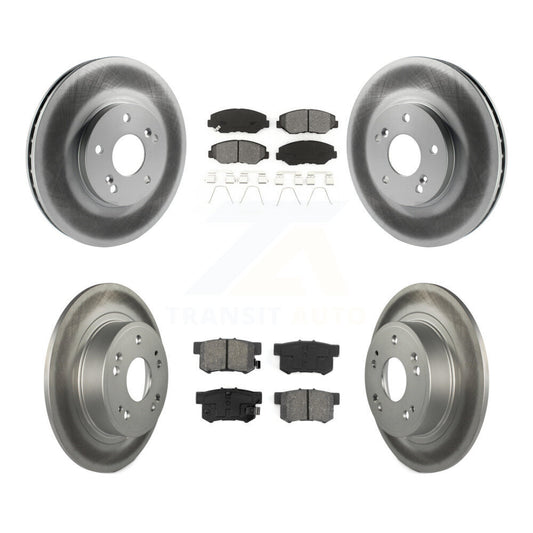 [Avant + Arrière] Kit de disque (revêtu) et plaquette (semi-métallique) de frein pour 2005 Honda Accord Hybrid avec 3.0L KGS-102391