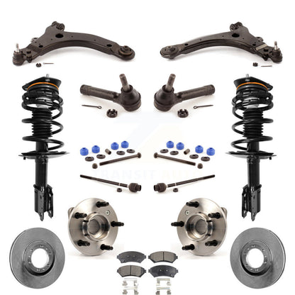 [Avant] Kit d'ensemble de jambe de suspension avec ressort hélicoïdal pour 2003 Pontiac Grand Prix Non-ABS Excludes 17" 18" Wheels Police Taxi Models KM-100008