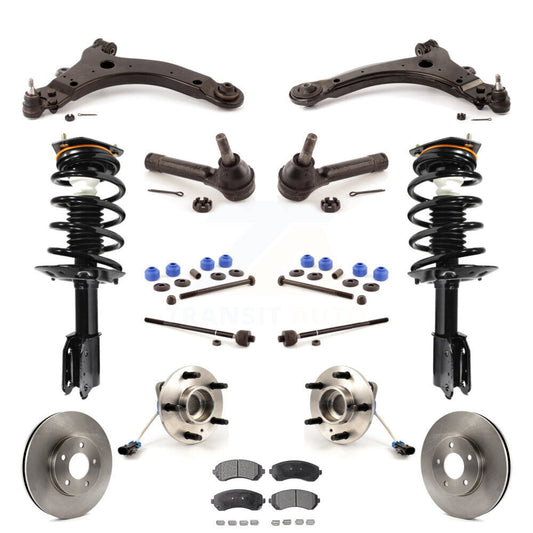 [Avant] Kit d'ensemble de jambe de suspension avec ressort hélicoïdal pour 2002-2004 Chevrolet Venture Pontiac Montana Oldsmobile Silhouette AWD KM-100010
