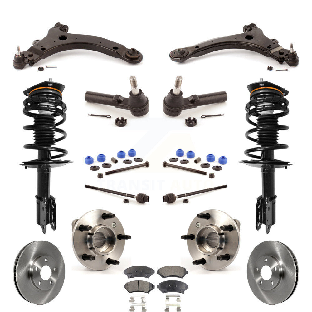 [Avant] Kit d'ensemble de jambe de suspension avec ressort hélicoïdal pour 2003 Chevrolet Monte Carlo Non-ABS Excludes 17" 18" Wheels Police Taxi Models KM-100017