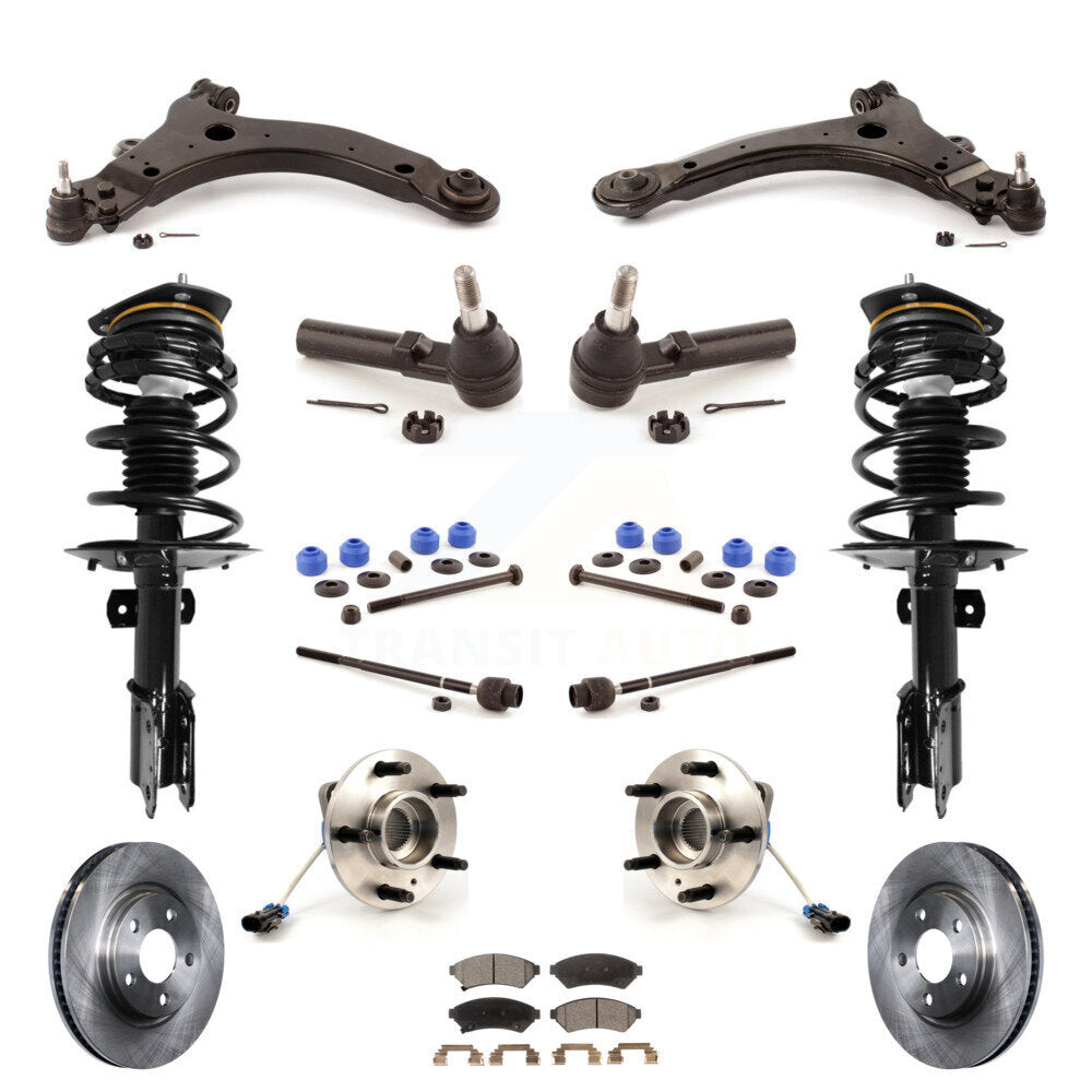 [Avant] Kit d'ensemble de jambe de suspension avec ressort hélicoïdal pour 2005-2008 Pontiac Grand Prix 3.8L avec 4-Wheel ABS avec 34mm Diameter Bar KM-100020