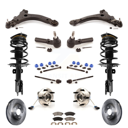 [Avant] Kit d'ensemble de jambe de suspension avec ressort hélicoïdal pour 2005-2008 Pontiac Grand Prix 3.8L avec 4-Wheel ABS avec 34mm Diameter Bar KM-100020