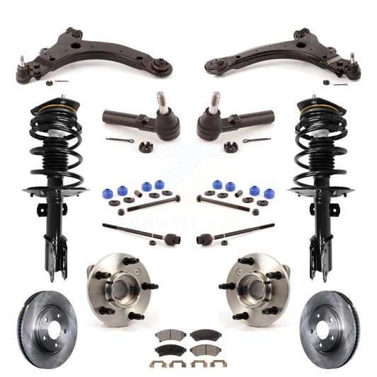 [Avant] Kit d'ensemble de jambe de suspension avec ressort hélicoïdal pour 2005-2008 Pontiac Grand Prix 3.8L avec Non-ABS avec 34mm Diameter Bar KM-100021