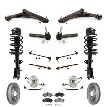 [Avant] Kit d'ensemble de jambe de suspension avec ressort hélicoïdal pour 2008-2010 Chrysler Town & Country Dodge Grand Caravan Excludes Models avec Nivomat Rear KM-100073