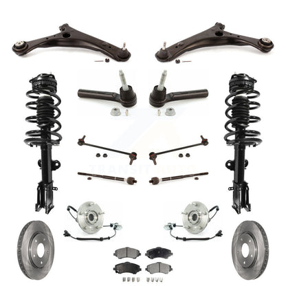 [Avant] Kit d'ensemble de jambe de suspension avec ressort hélicoïdal pour 2011 Dodge Grand Caravan Chrysler Town & Country Excludes Models avec Nivomat Rear KM-100074