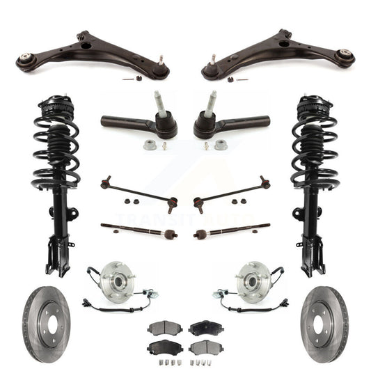 [Avant] Kit d'ensemble de jambe de suspension avec ressort hélicoïdal pour 2011 Dodge Grand Caravan Chrysler Town & Country Excludes Models avec Nivomat Rear KM-100074