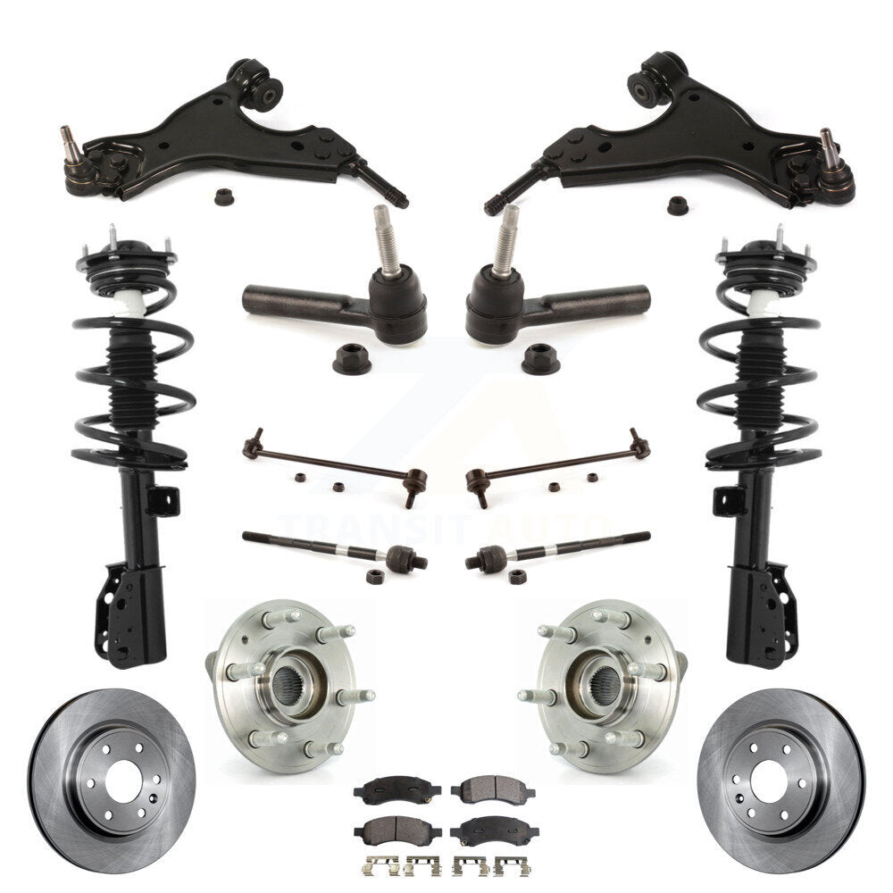 [Avant] Kit d'ensemble de jambe de suspension avec ressort hélicoïdal pour Chevrolet Traverse GMC Acadia Buick Enclave Limited KM-100078