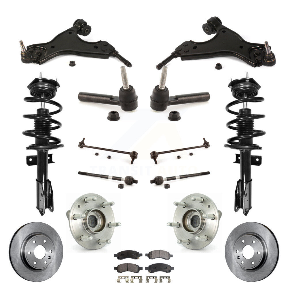 [Avant] Kit d'ensemble de jambe de suspension avec ressort hélicoïdal pour GMC Acadia Chevrolet Traverse Buick Enclave Saturn Outlook KM-100079