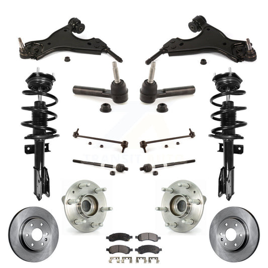 [Avant] Kit d'ensemble de jambe de suspension avec ressort hélicoïdal pour GMC Acadia Chevrolet Traverse Buick Enclave Saturn Outlook KM-100079