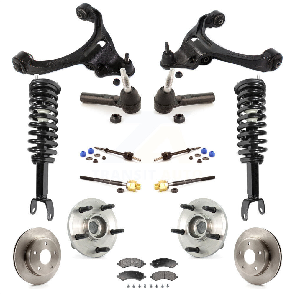 [Avant] Kit d'ensemble de jambe de suspension avec ressort hélicoïdal pour Dodge Dakota Mitsubishi Raider Excludes All Wheel Drive TRX Lift Kits RWD avec 2-Wheel ABS KM-100080 par Transit Auto
