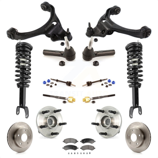 [Avant] Kit d'ensemble de jambe de suspension avec ressort hélicoïdal pour Dodge Dakota Mitsubishi Raider Excludes All Wheel Drive TRX Lift Kits RWD avec 2-Wheel ABS KM-100080 par Transit Auto